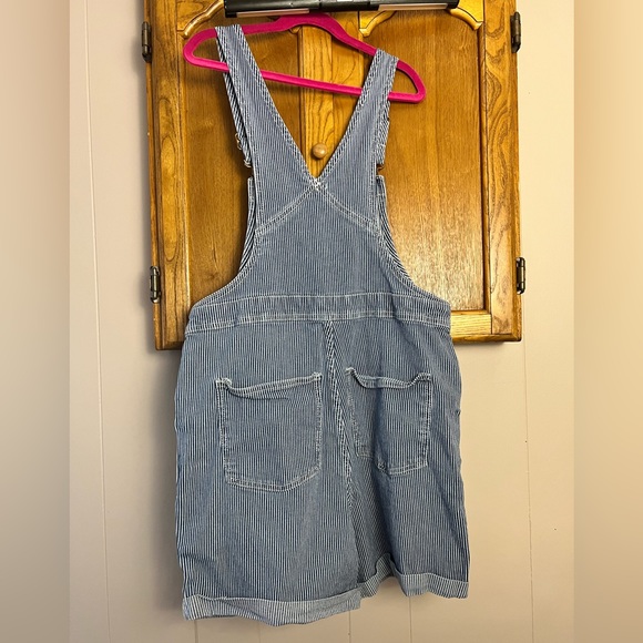 Like New ❤️ Universal Thread Striped Denim Shortalls, Women’s Size 0 - Picture 3 of 5